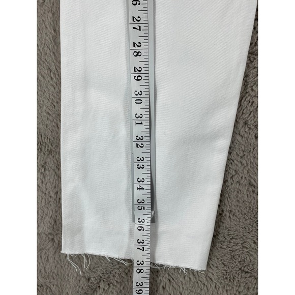 NWT Rails Atwater Blanche Distressed White Slouchy Straight Leg Jeans School 25 - Picture 7 of 11